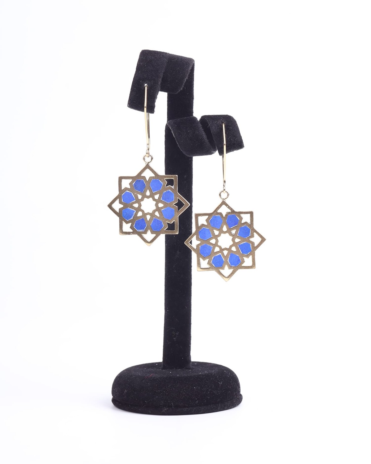Handmade Brass Earrings with Gold Plating 2