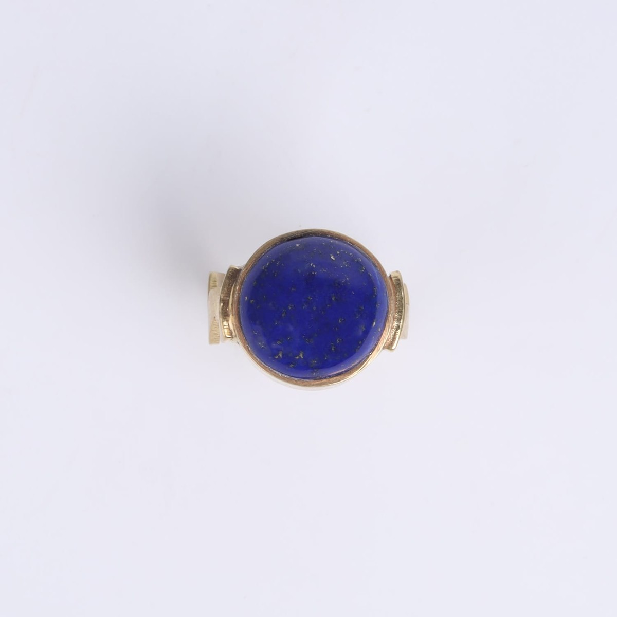 Lapis Lazuli Gold Plated Brass Ring 2