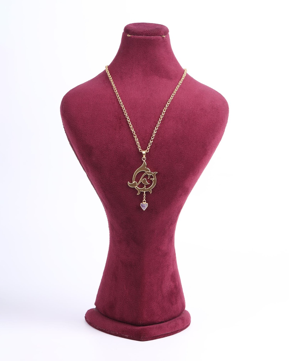 Sentimental Amethyst Love Necklace 4