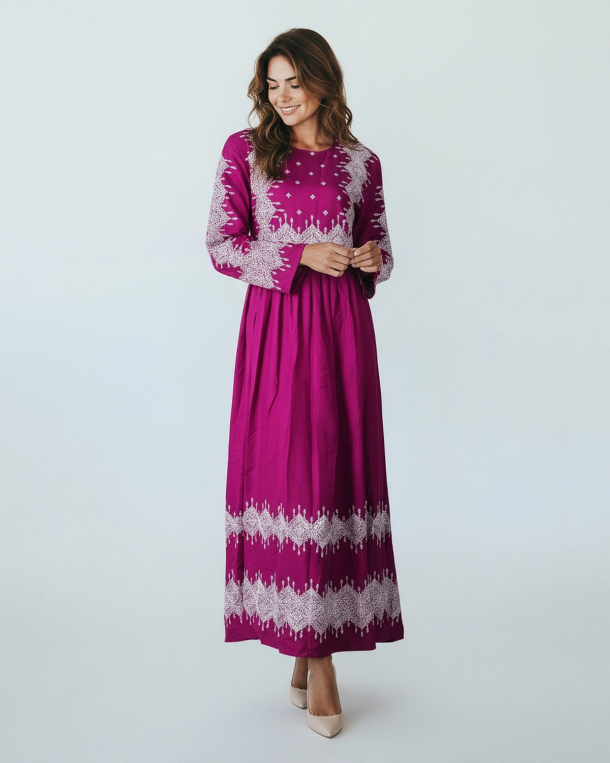 Afghani Hazara Purple Dress 4