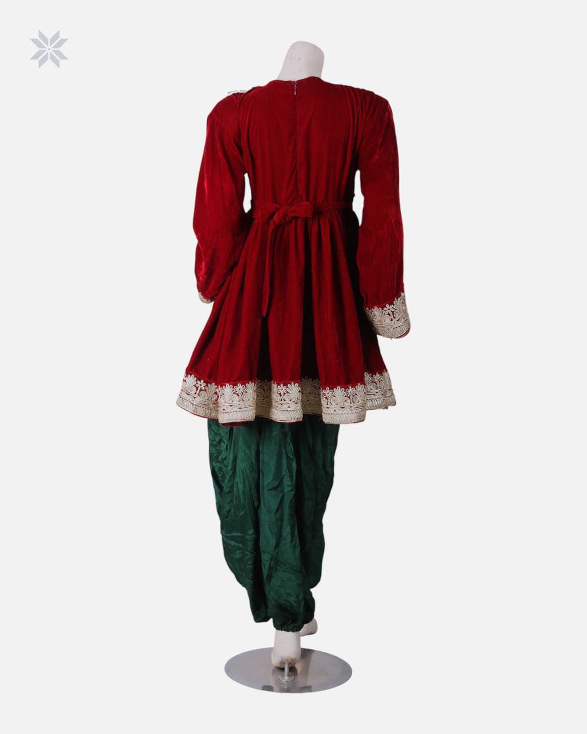 Afghan Henna Night Dress With Shawl 8