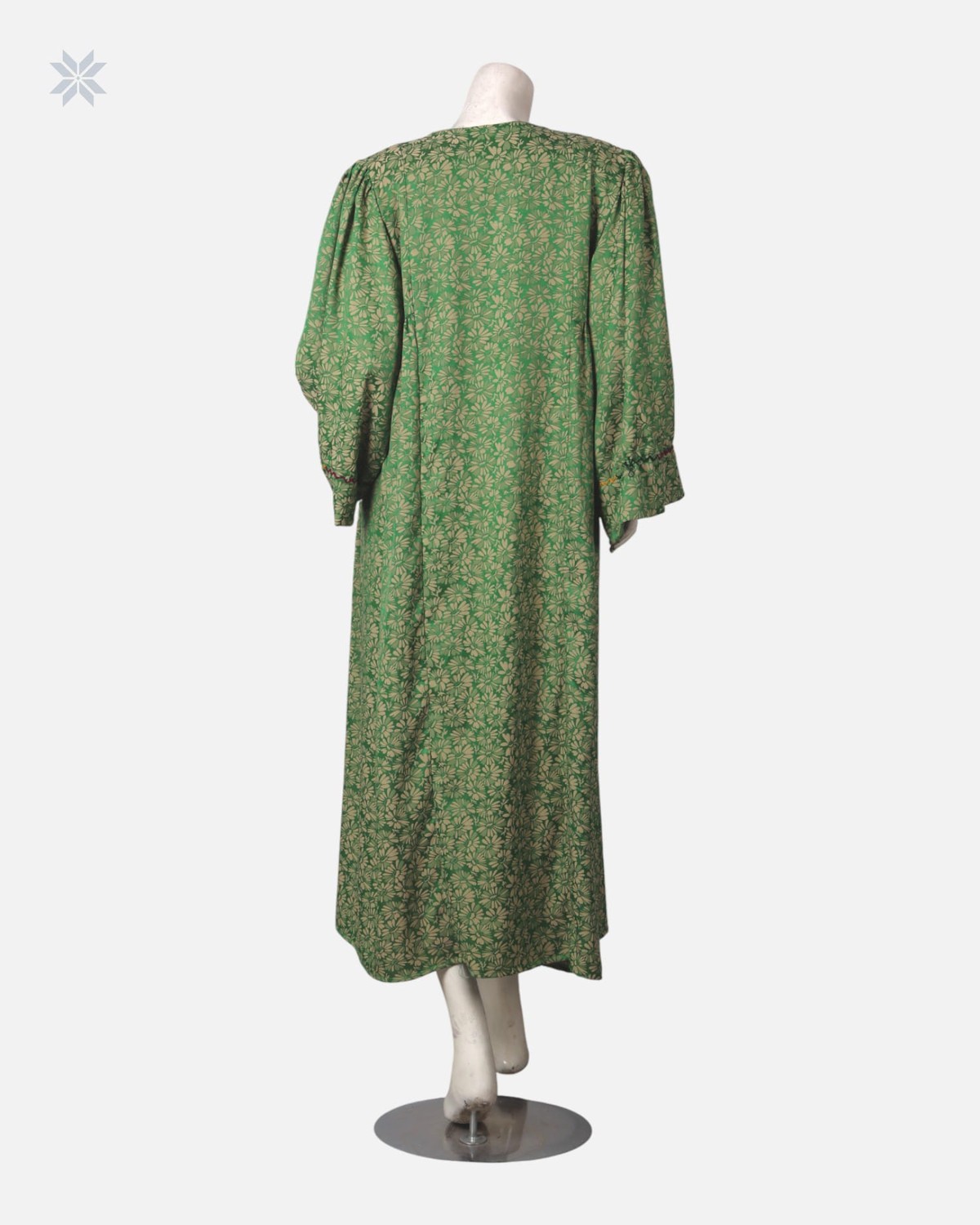 Handcrafted Afghan Green Wedding Dress 6