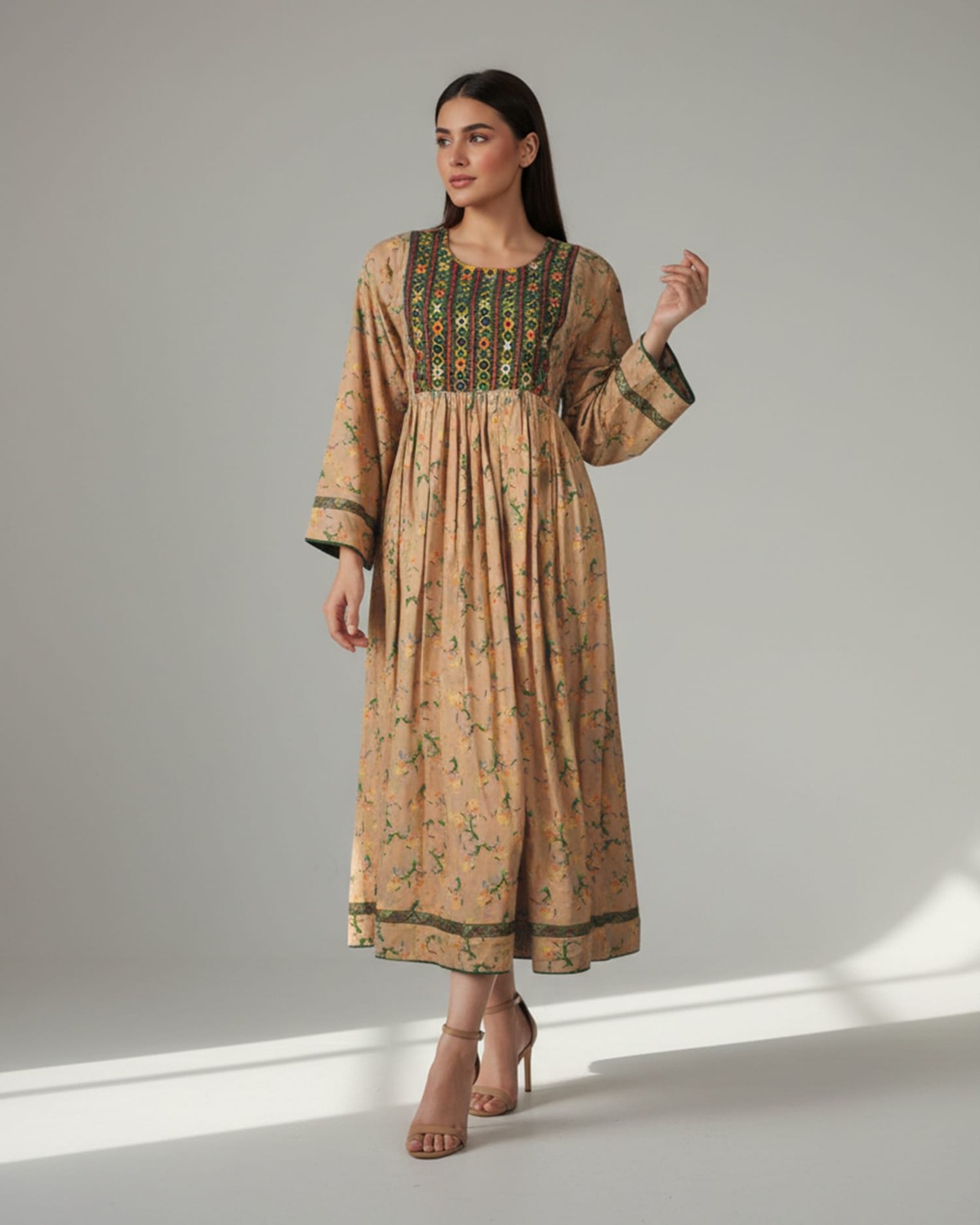 Traditional Afghan Floral Dress Handmade 6