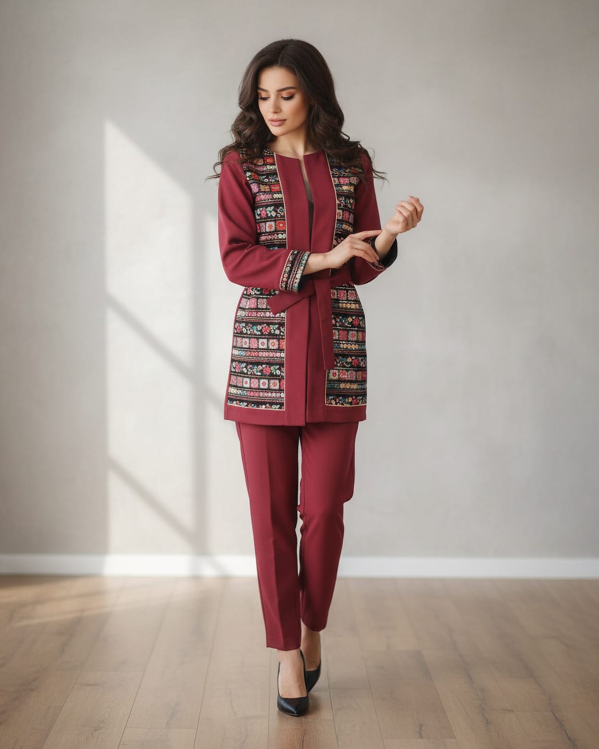 Afghan Cultural Handcrafted Jacket & Pants Set 2