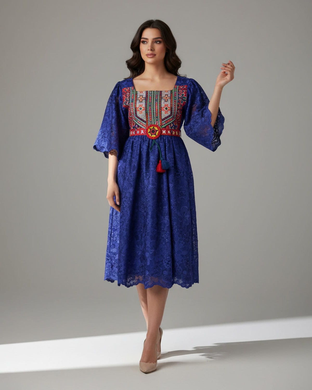 Purple Handmade Dress For Women 7