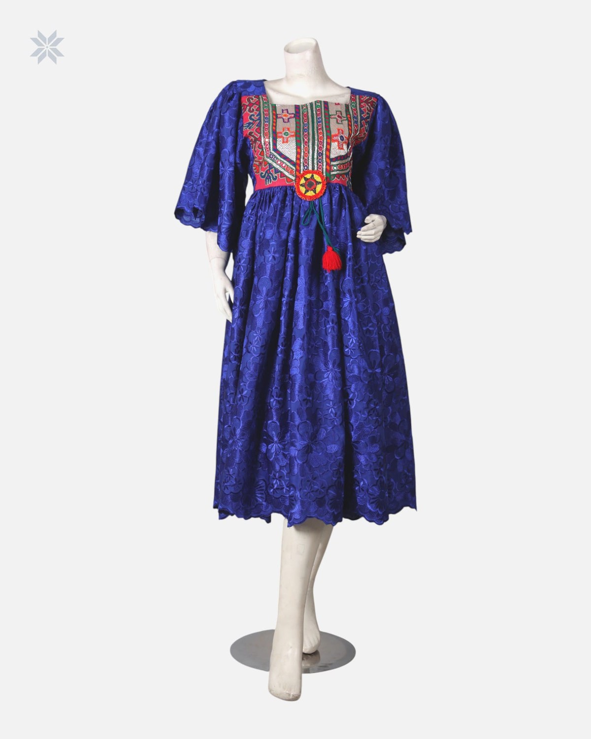 Purple Handmade Dress For Women 4