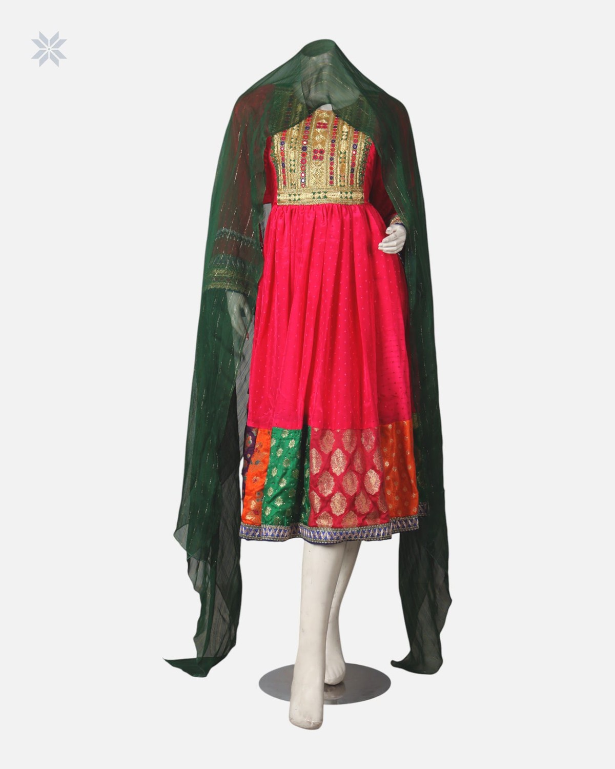 Handmade Afghan Floral Dress 2