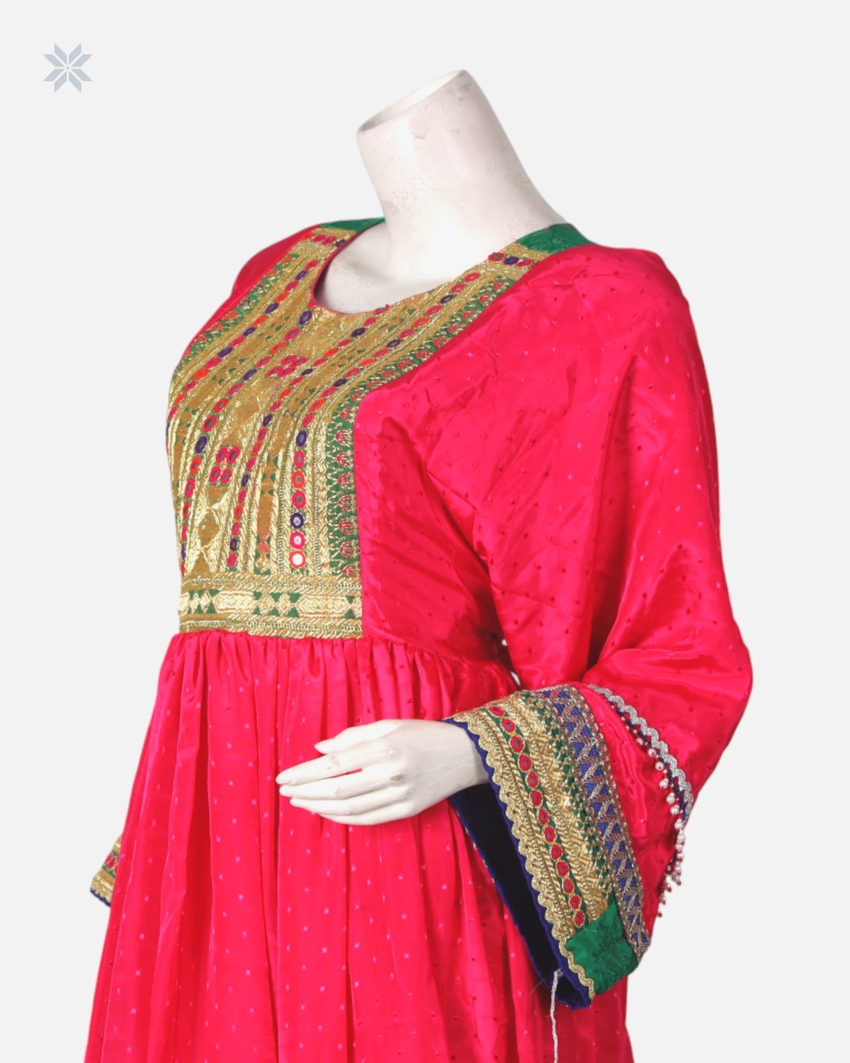 Handmade Afghan Floral Dress 7
