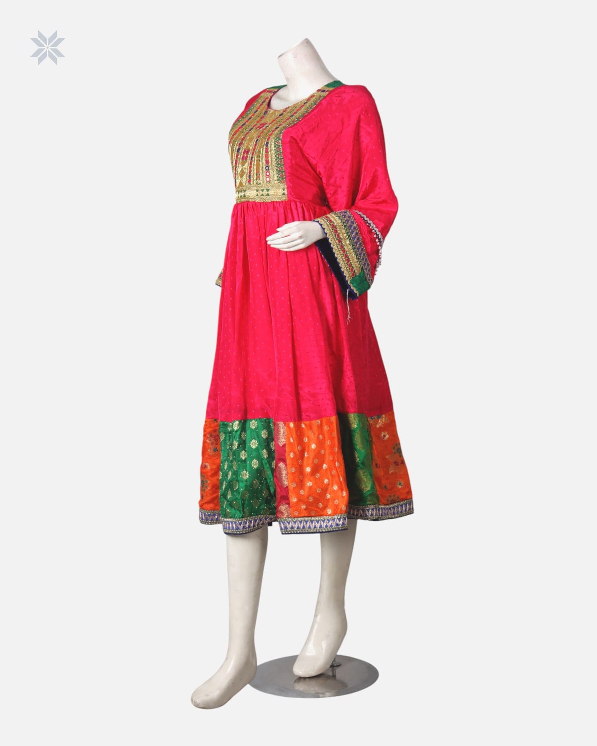 Handmade Afghan Floral Dress 5