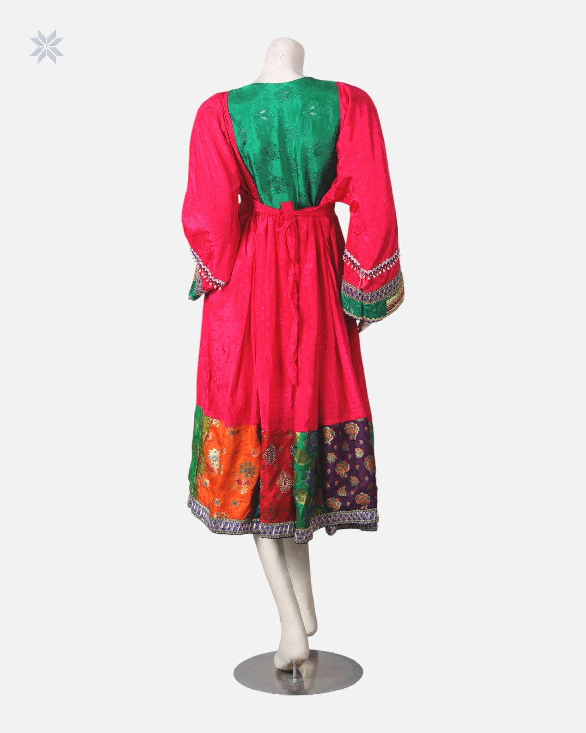 Handmade Afghan Floral Dress 6