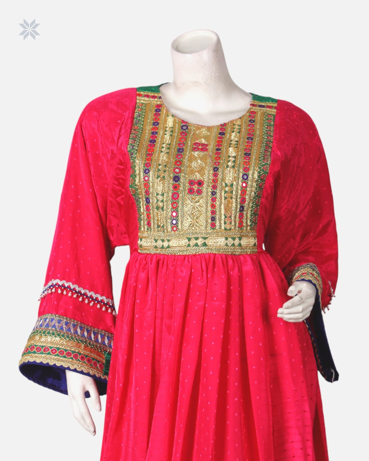 Handmade Afghan Floral Dress 4