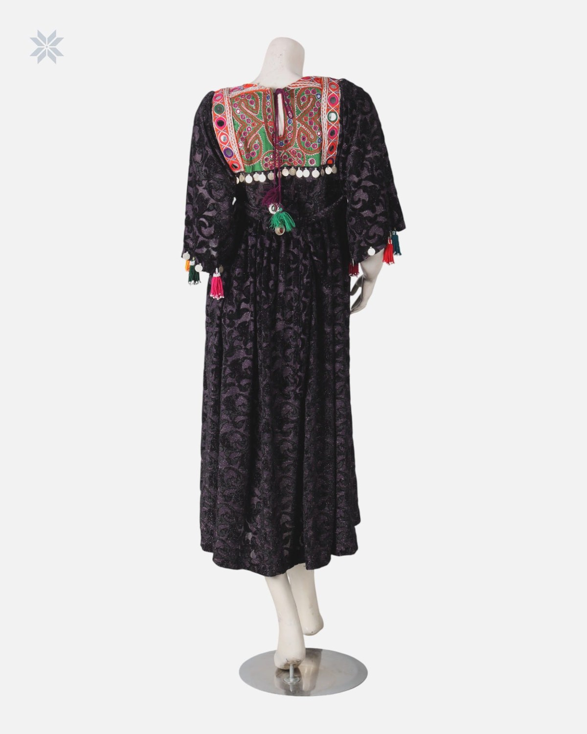 Velvet Party Dress with Tassel Detailing 2