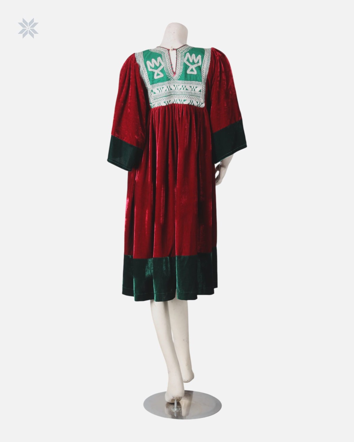 Luxurious Velvet Afghan Dress 3