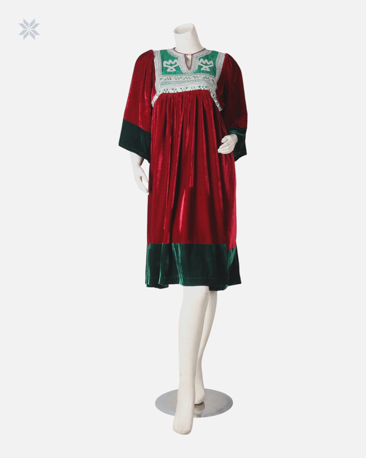 Luxurious Velvet Afghan Dress 6