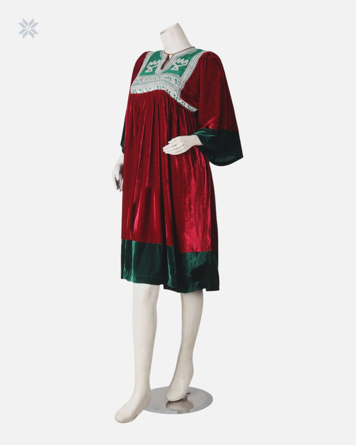 Luxurious Velvet Afghan Dress 4