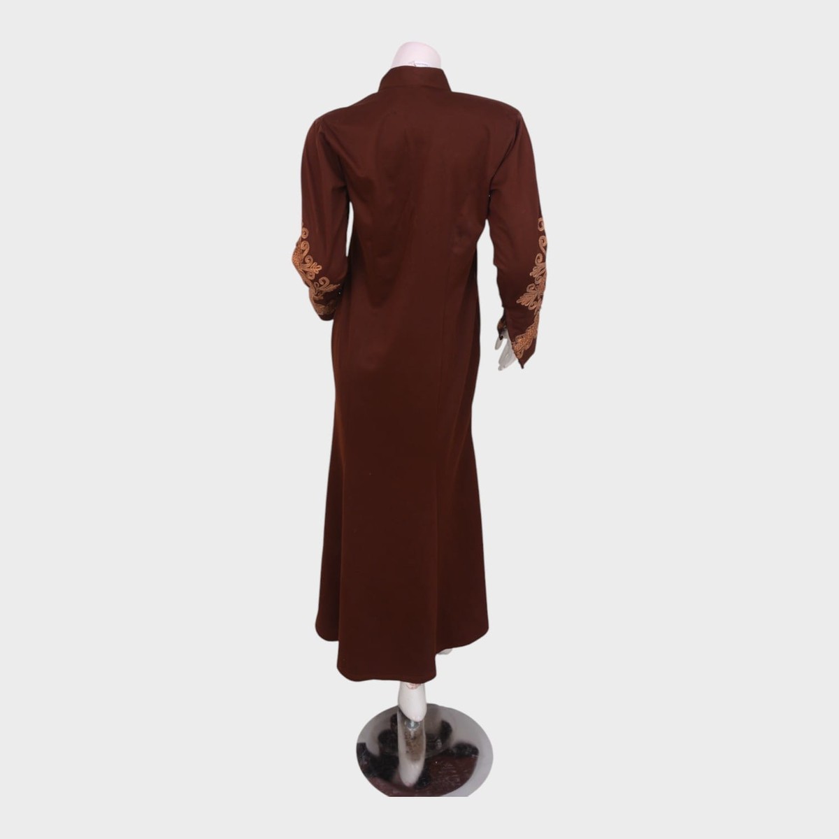 Afghani Brown Dress with Intricate Embroidery 3