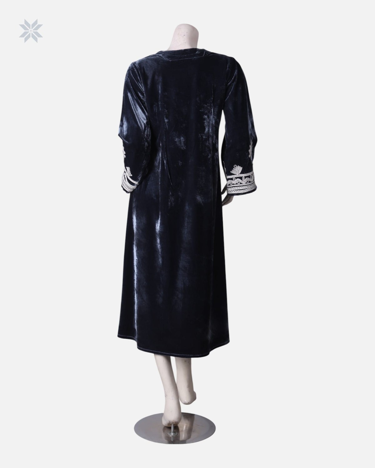 Dark Blue Afghan Dress 2