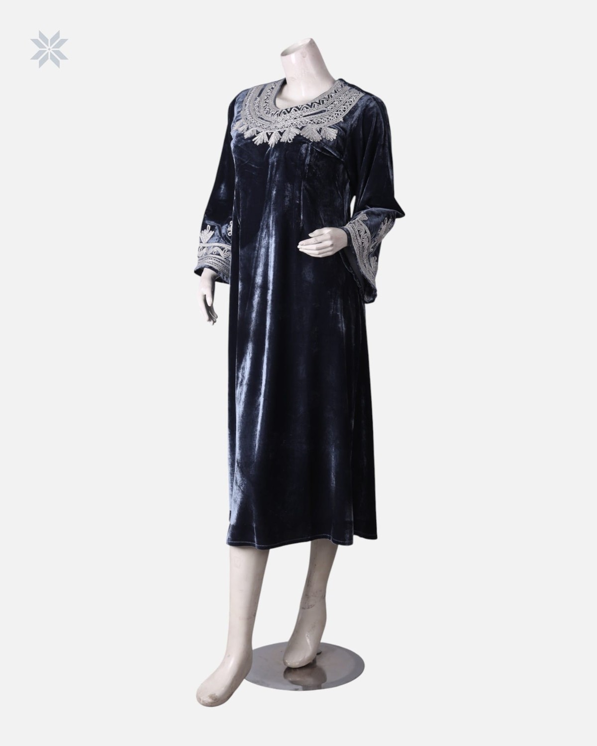 Dark Blue Afghan Dress 1