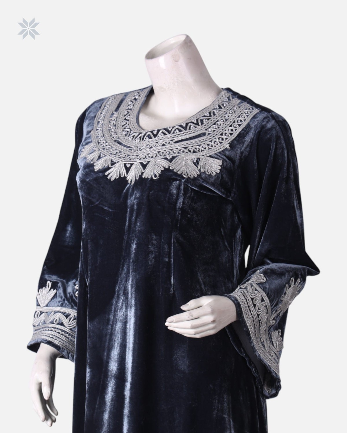 Dark Blue Afghan Dress 6