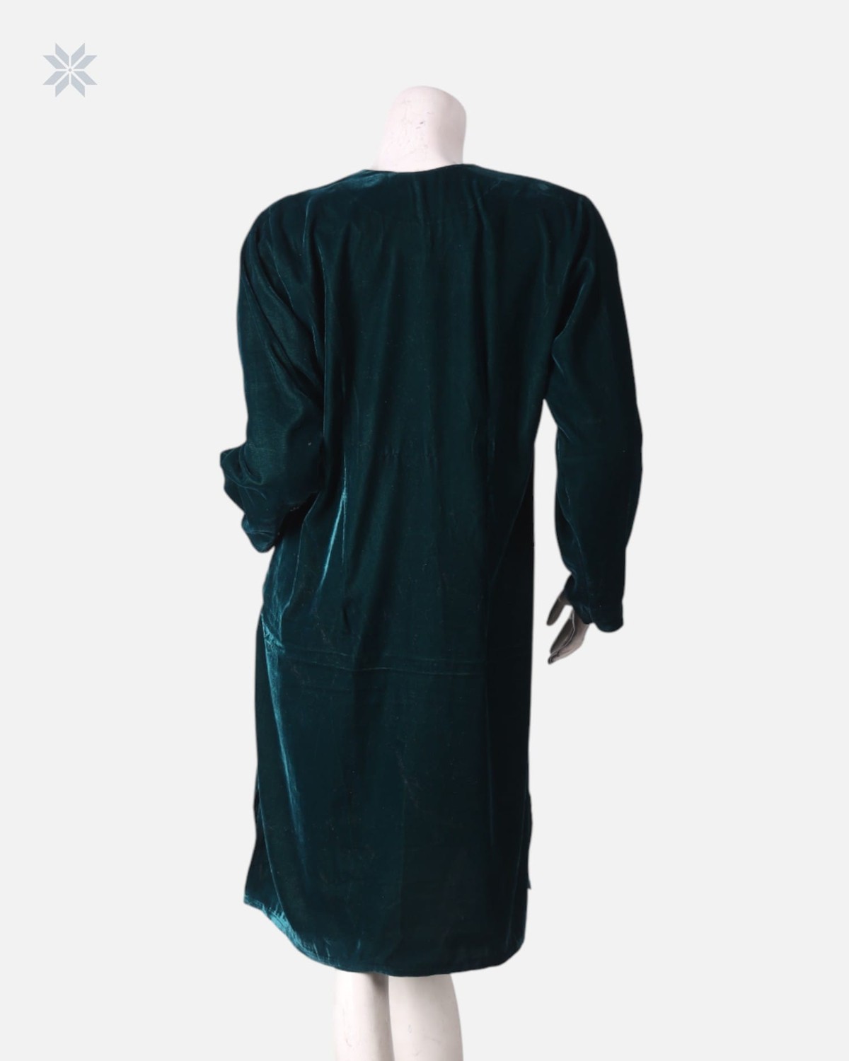 Green Velvet Afghani Dress 4