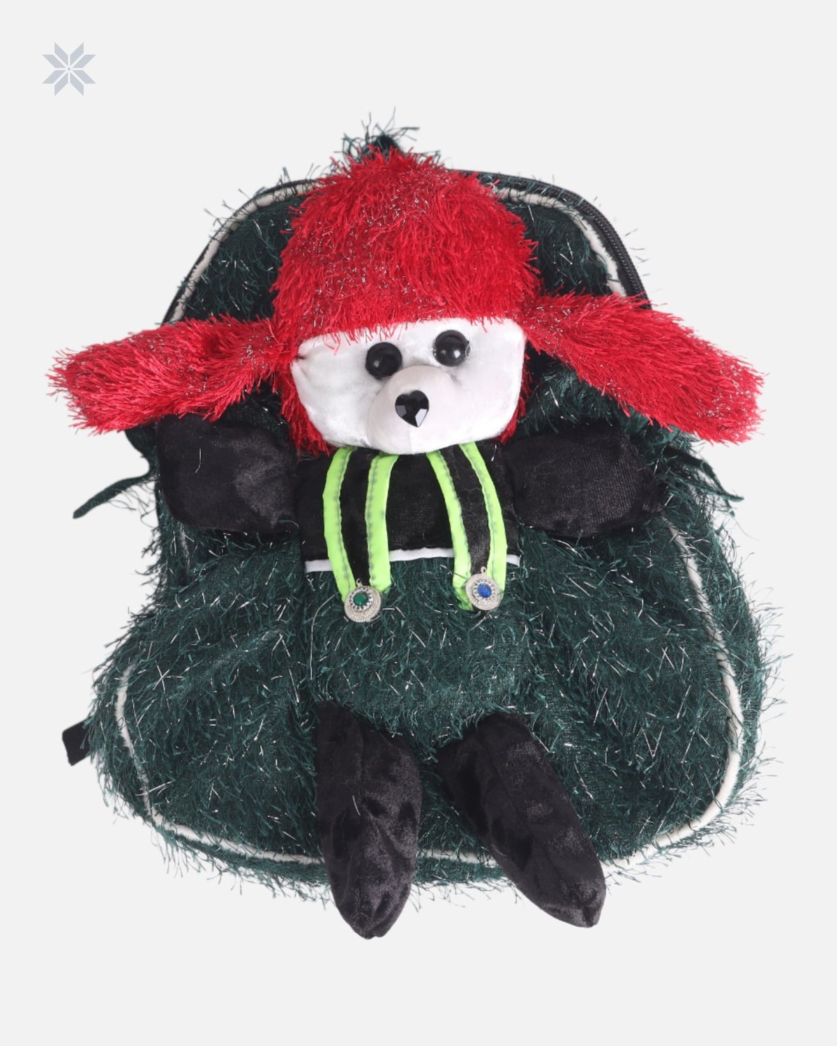 Red and Green Plush Bag for Kids 2