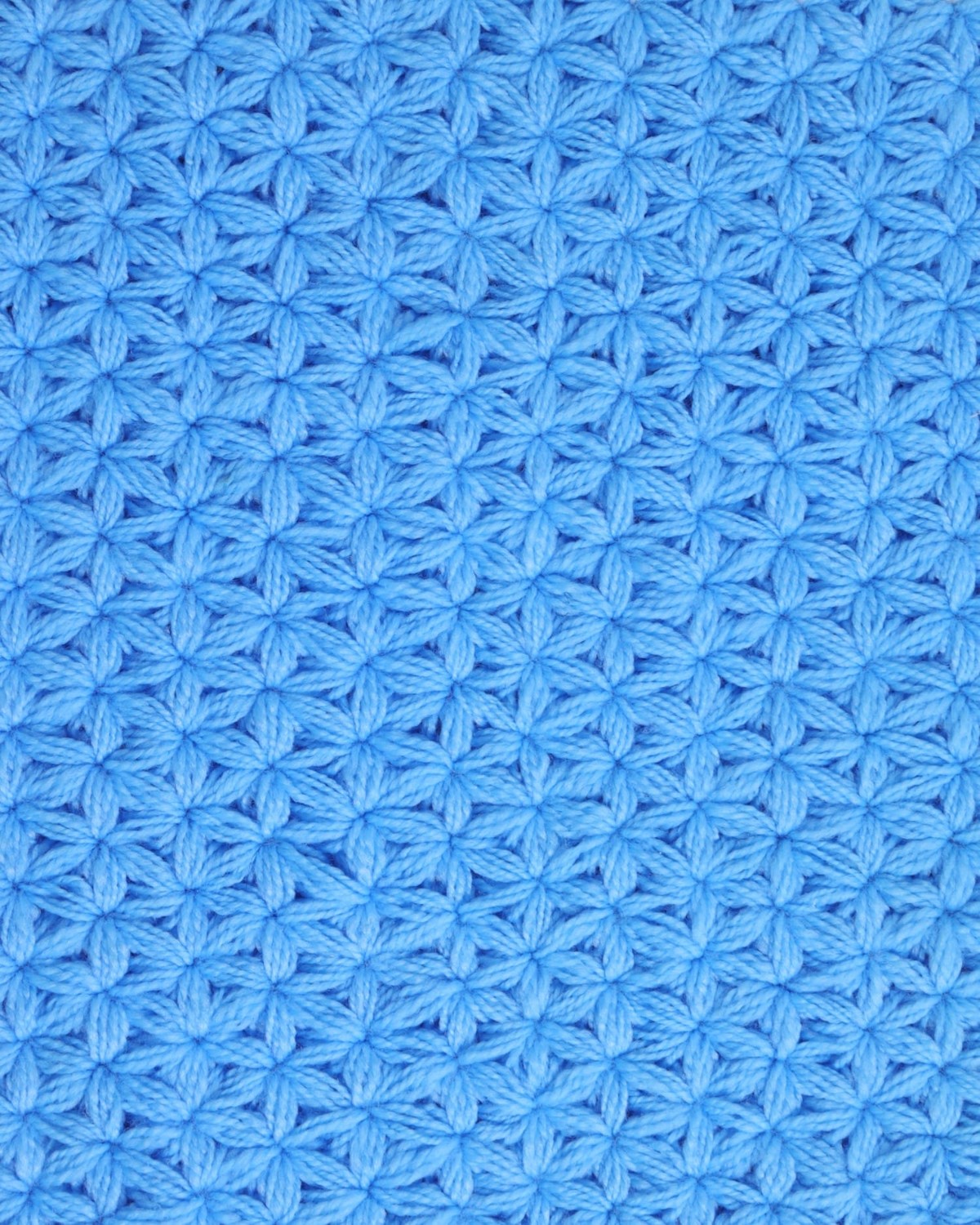 Blue & White Handwoven Crochet Hand Towel 1