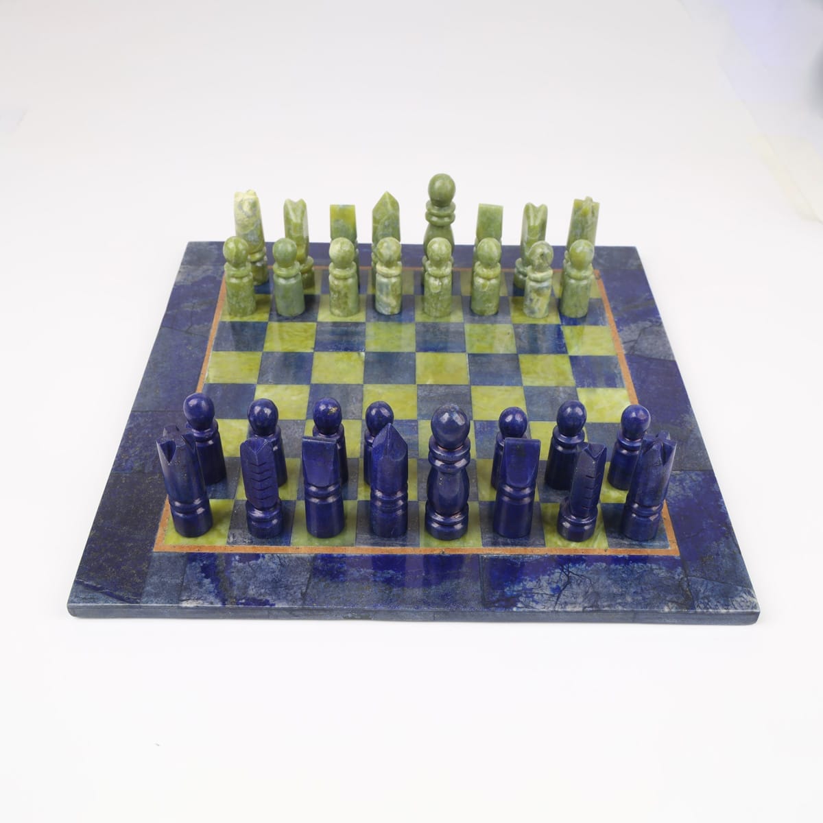 Luxury Lapis Lazuli Chess Set – Handcrafted Afghan Masterpiece 2