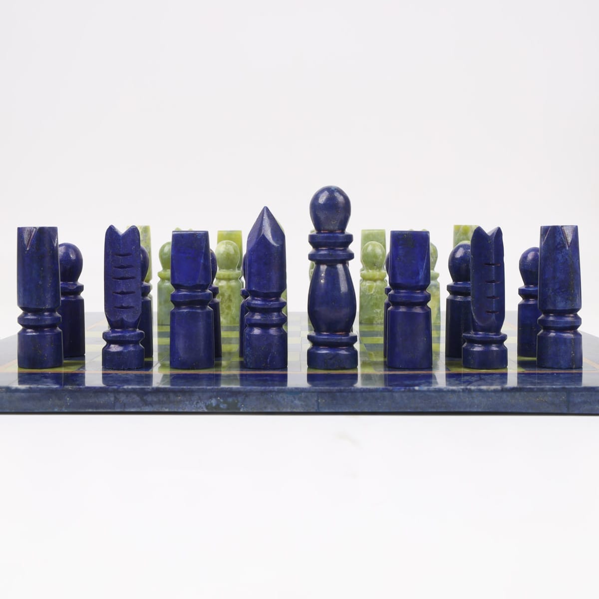 Luxury Lapis Lazuli Chess Set – Handcrafted Afghan Masterpiece 4