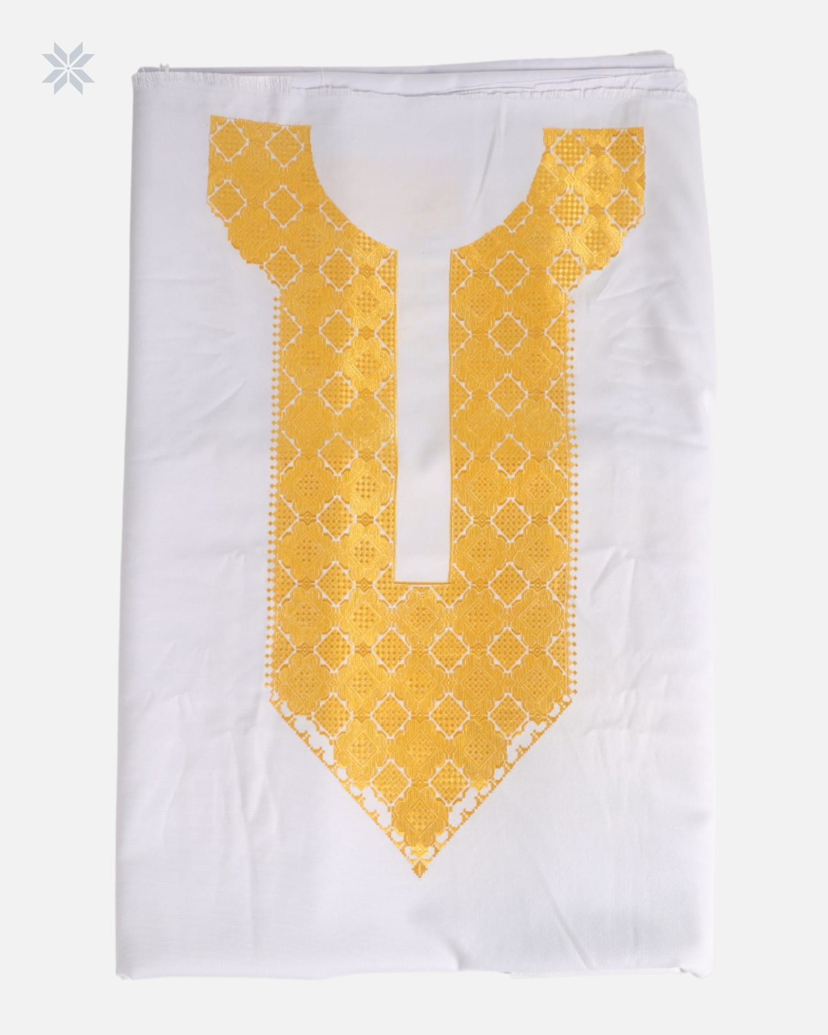 Yellow Embroidered Men's Shirt 3