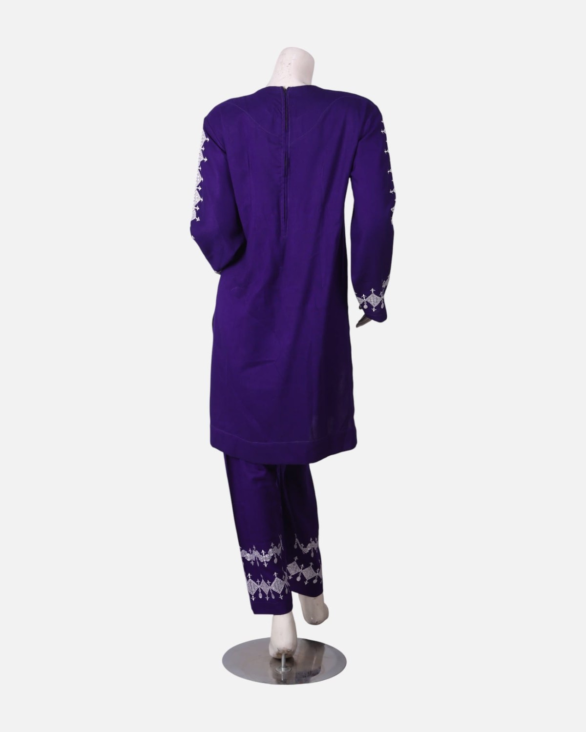 Purple Embroidered Dress 2