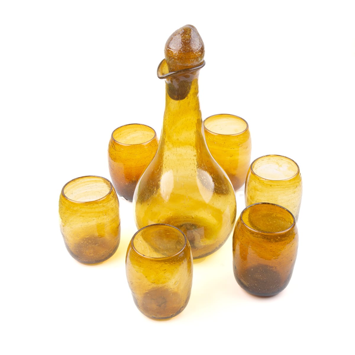 Luxury Hand-Blown Herati Glass Set with Jug 4
