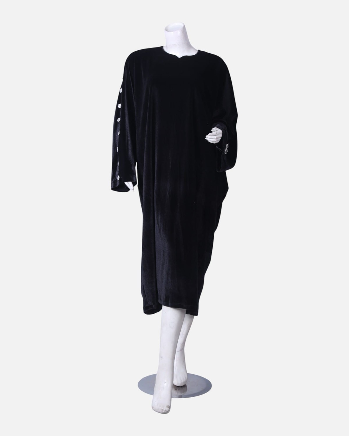 Black Luxury Crepe Prayer Dress-Fit Modest Dress for Women – Everyday & Formal Wear 3