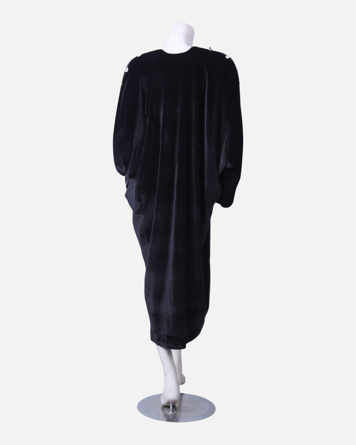 Black Luxury Crepe Prayer Dress-Fit Modest Dress for Women – Everyday & Formal Wear 2