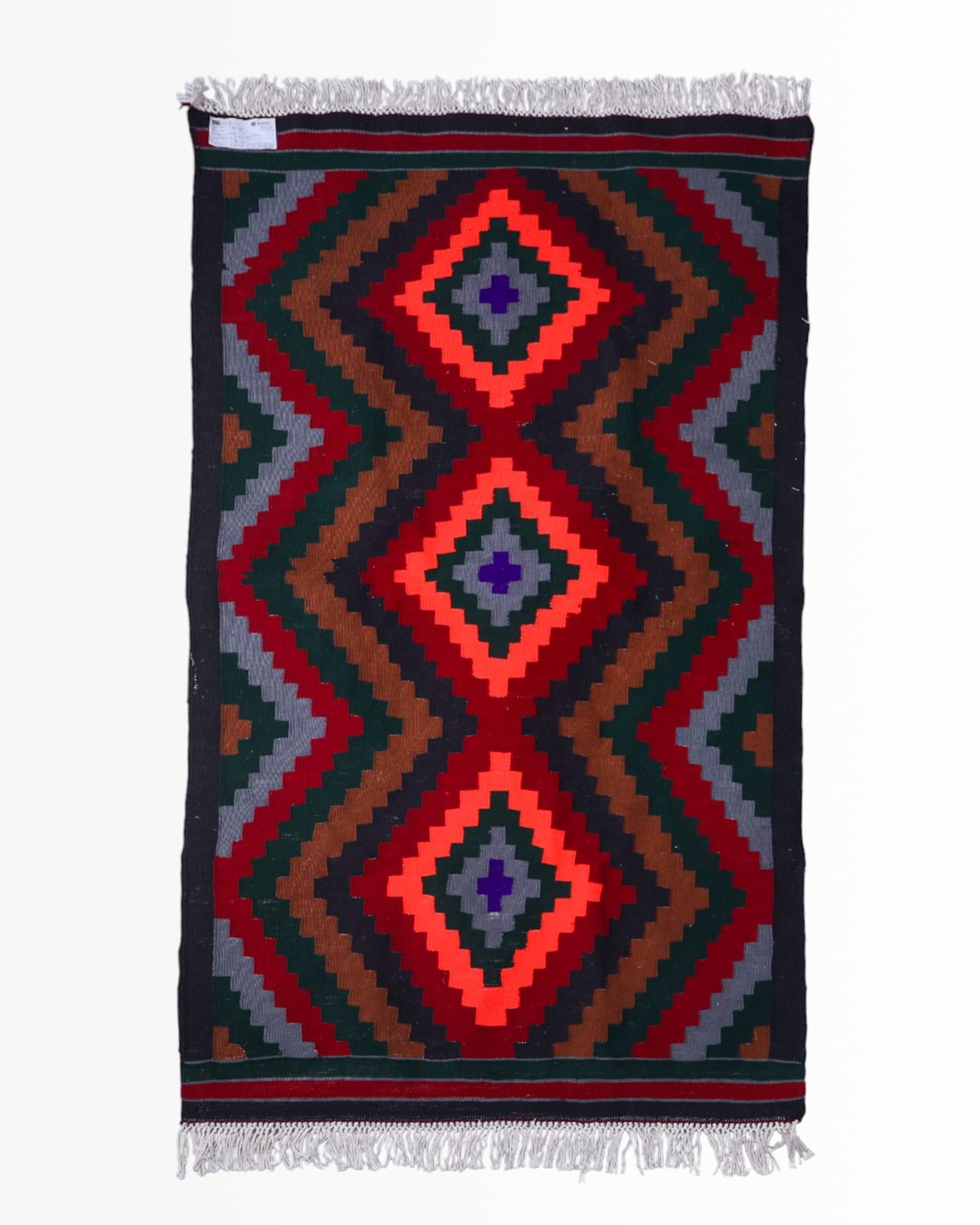 Handmade  Kilim Rug 176×90 cm | Tribal Wool Kilim Runner | Multicolor Geometric Handwoven Rug for Home & Office 1