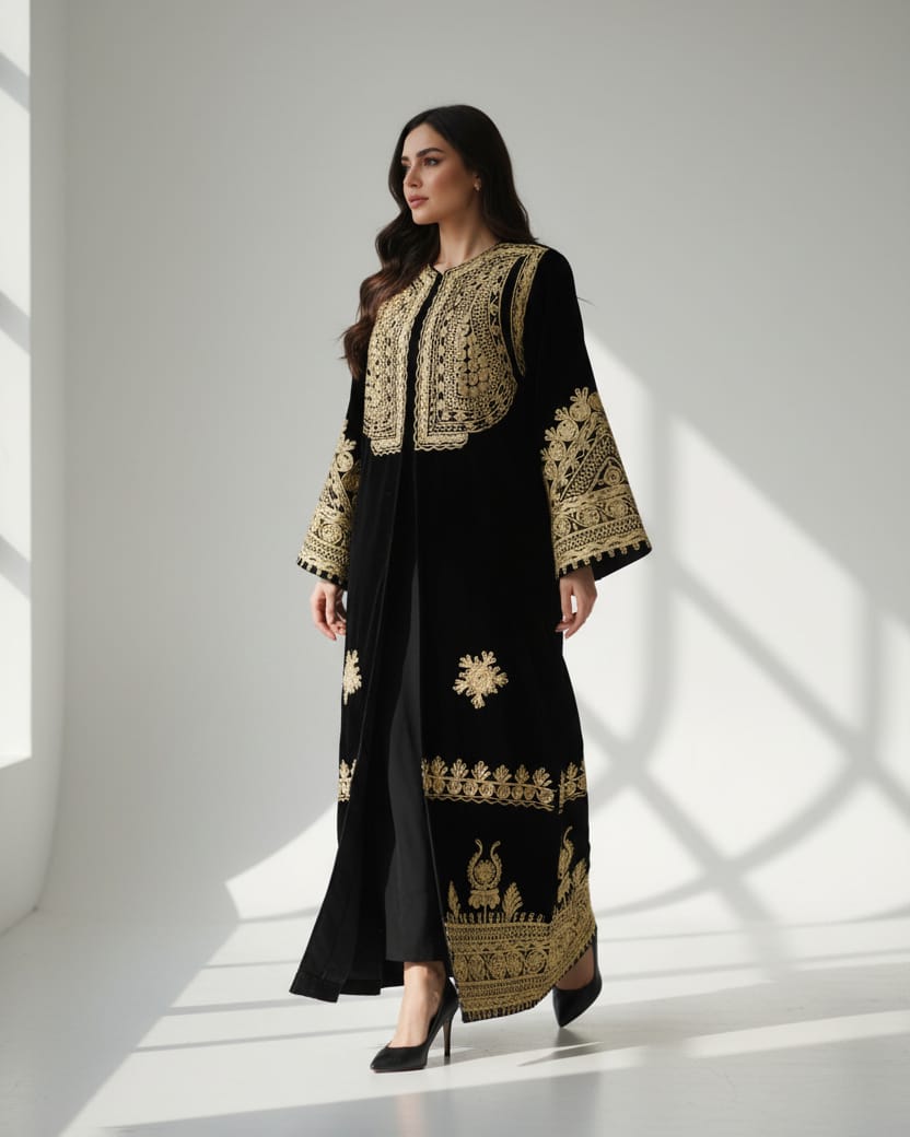Long Coat Charma Dozi Chapan with Hat 8