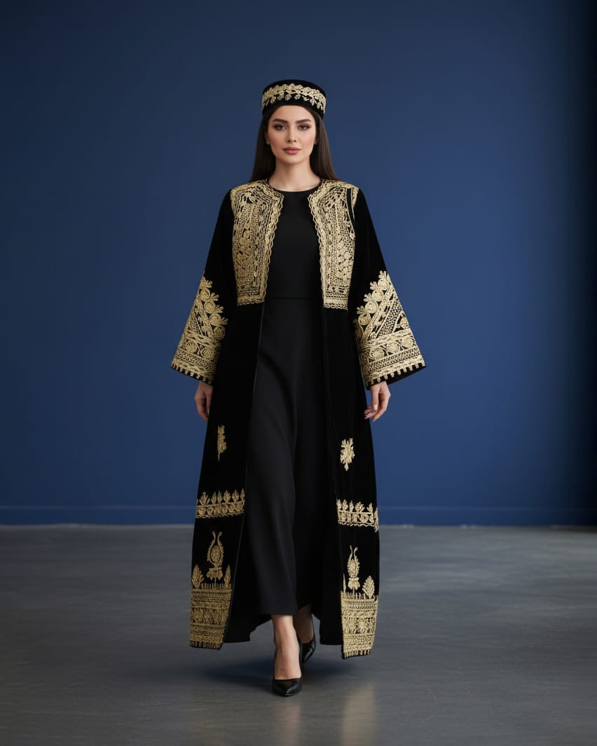Long Coat Charma Dozi Chapan with Hat 5
