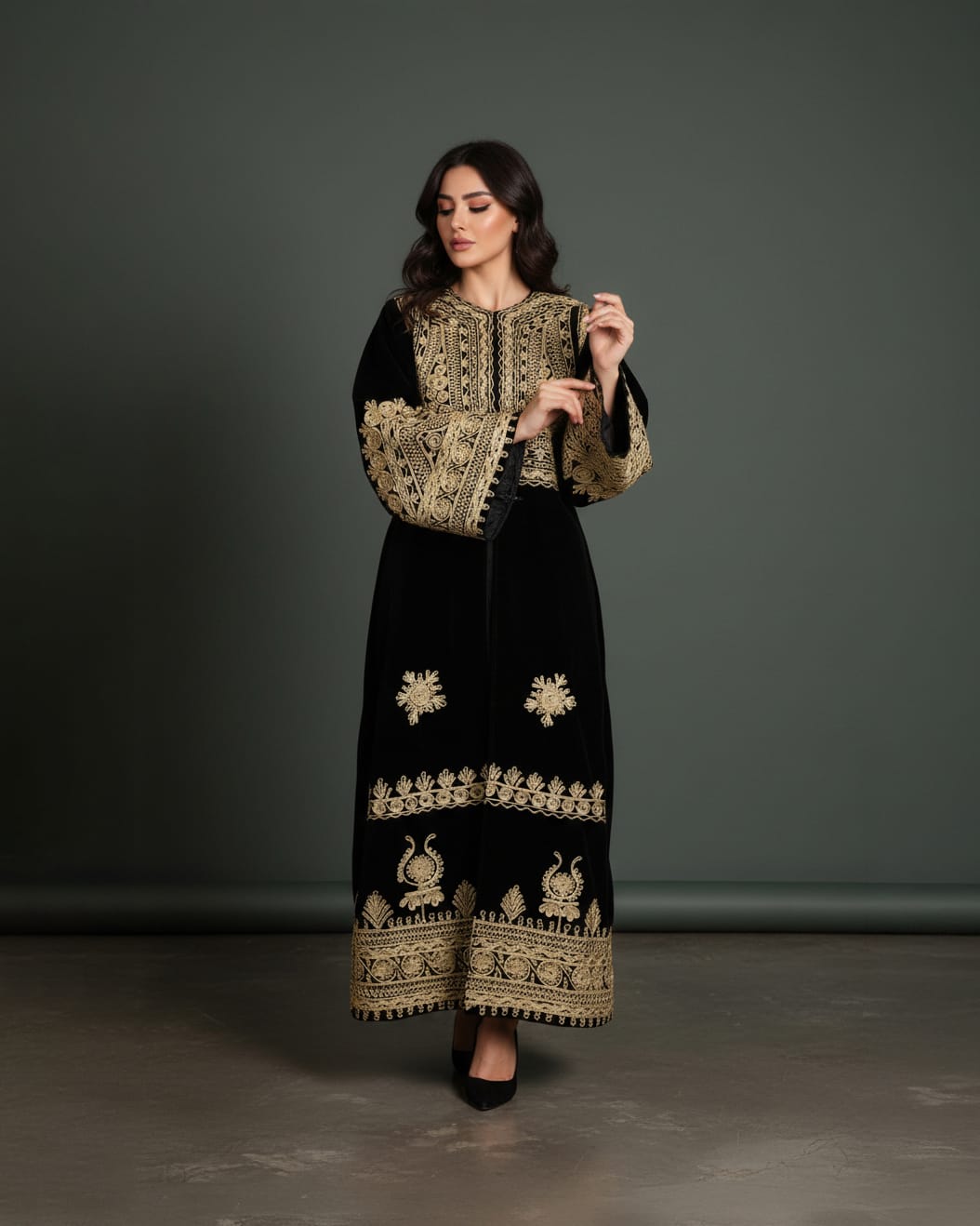 Long Coat Charma Dozi Chapan with Hat 7