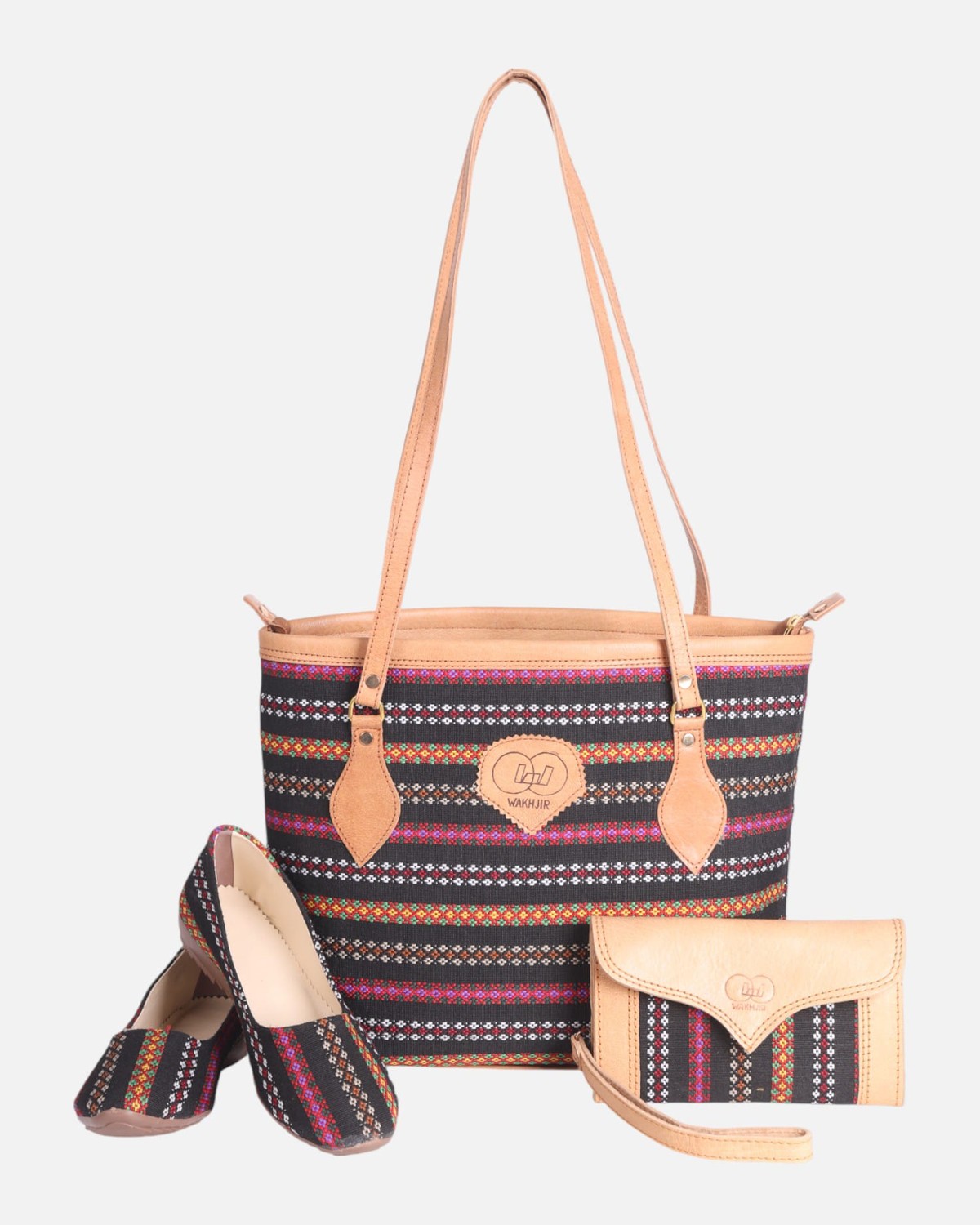 Tote Bag, Wallet & Shoes Handmade Leather Fashion Set 10