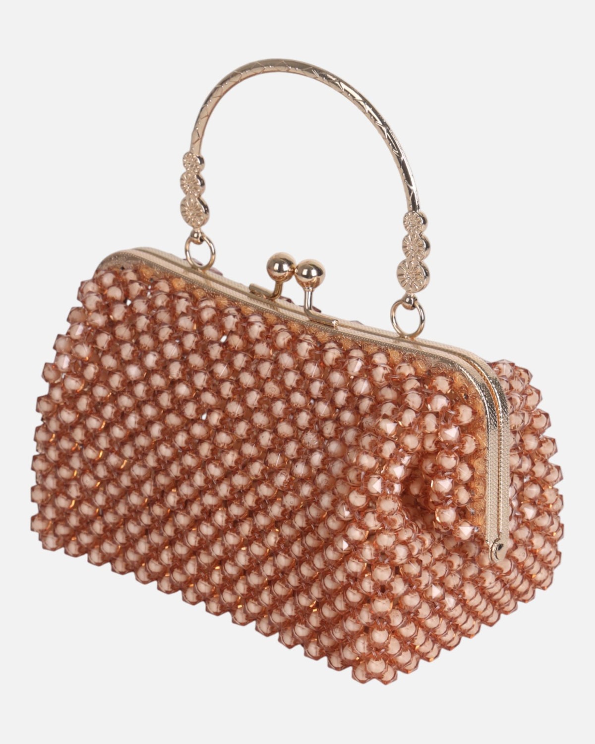 Rose Gold Crystal Evening Handbag | Wedding & Party Style 4