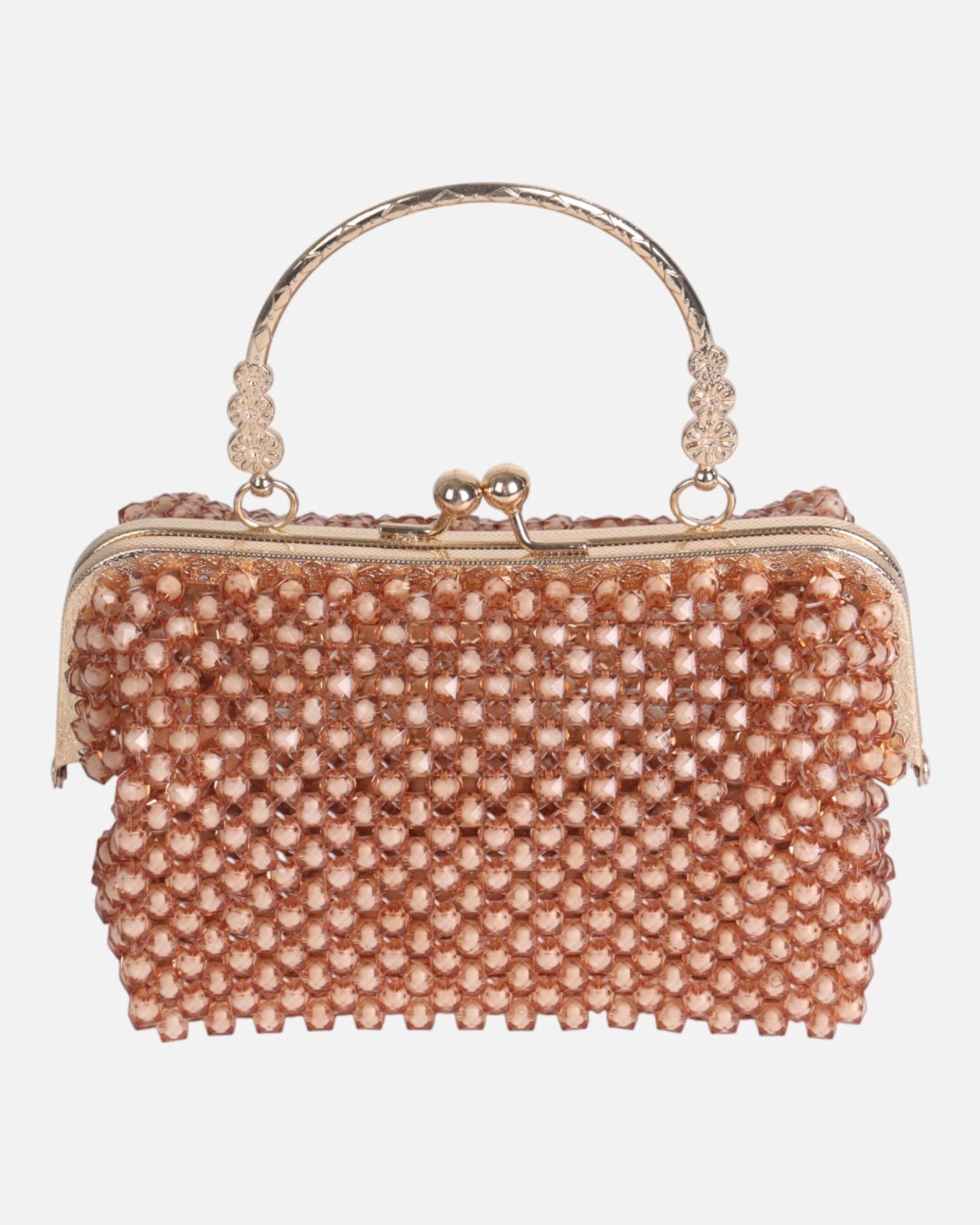 Rose Gold Crystal Evening Handbag | Wedding & Party Style 3