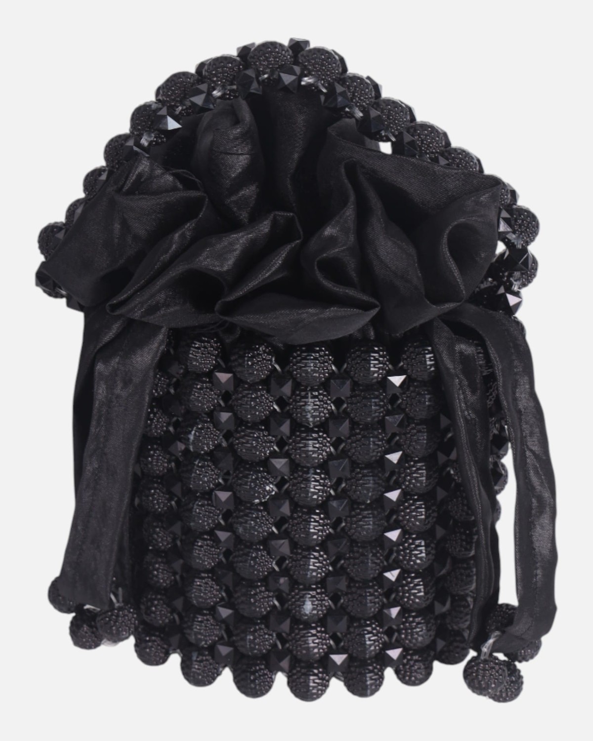 Black Crystal Bag, Evening Handbag, Luxury Party Bag, Elegant Shiny Clutch, Handmade Sparkle Purse, Beaded Accessories 5