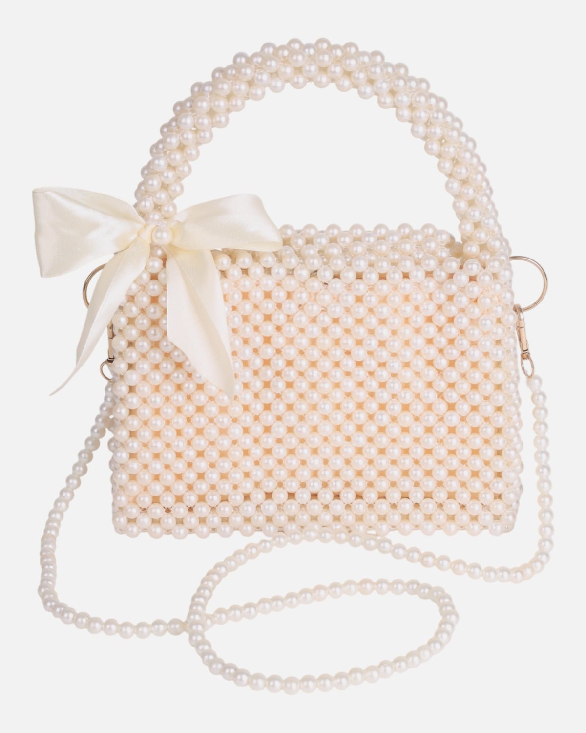 Pearl Beaded Handbag – Elegant Party Accessory 1