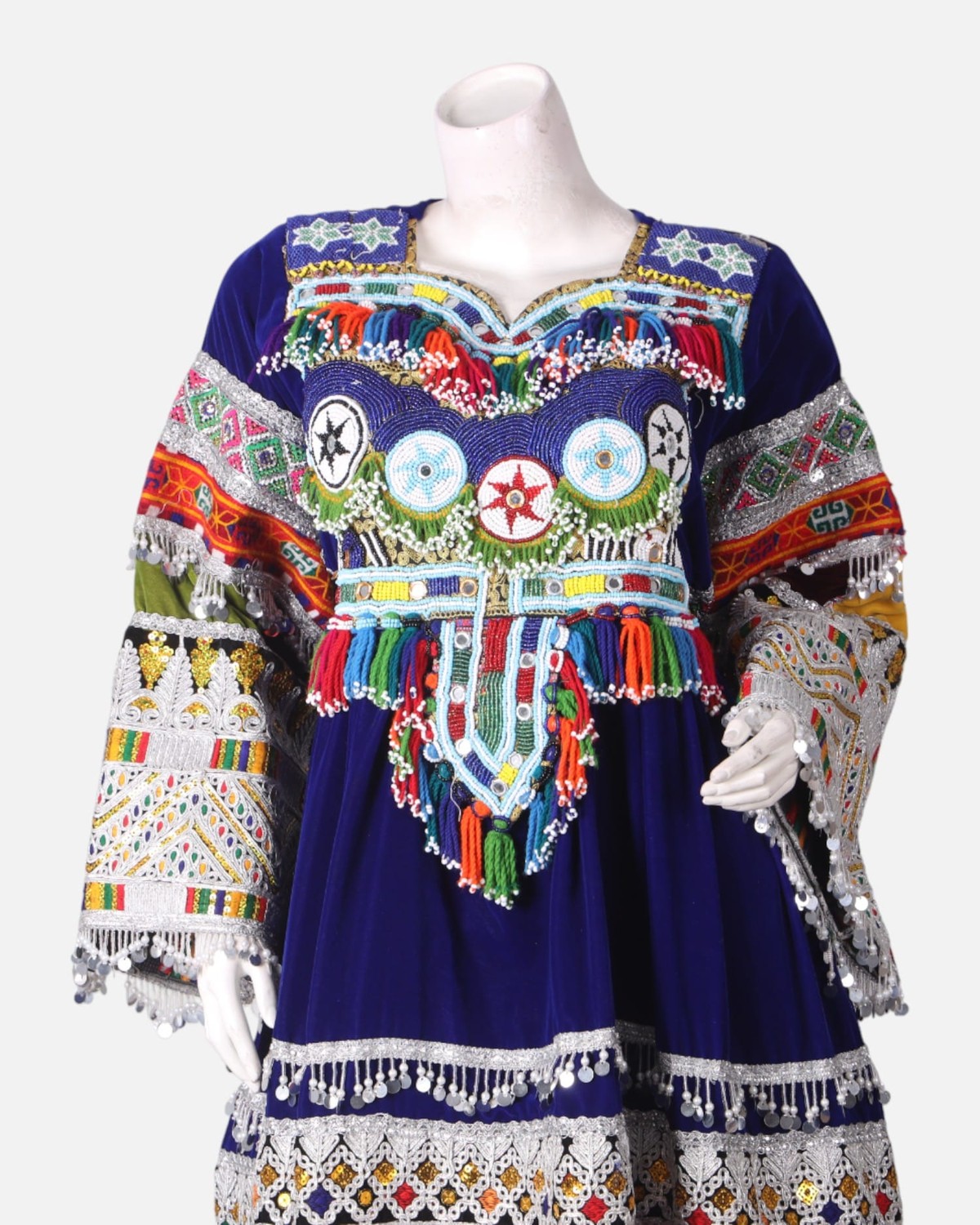 Gand Afghan Traditional Velvet Dress – Cultural Handmade 3