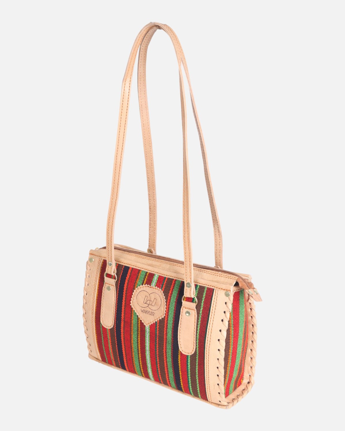 Leather Handbag, Shoes & Wallet Handwoven Artisan Set – Premium Afghan Handmade 3-Piece Set 9