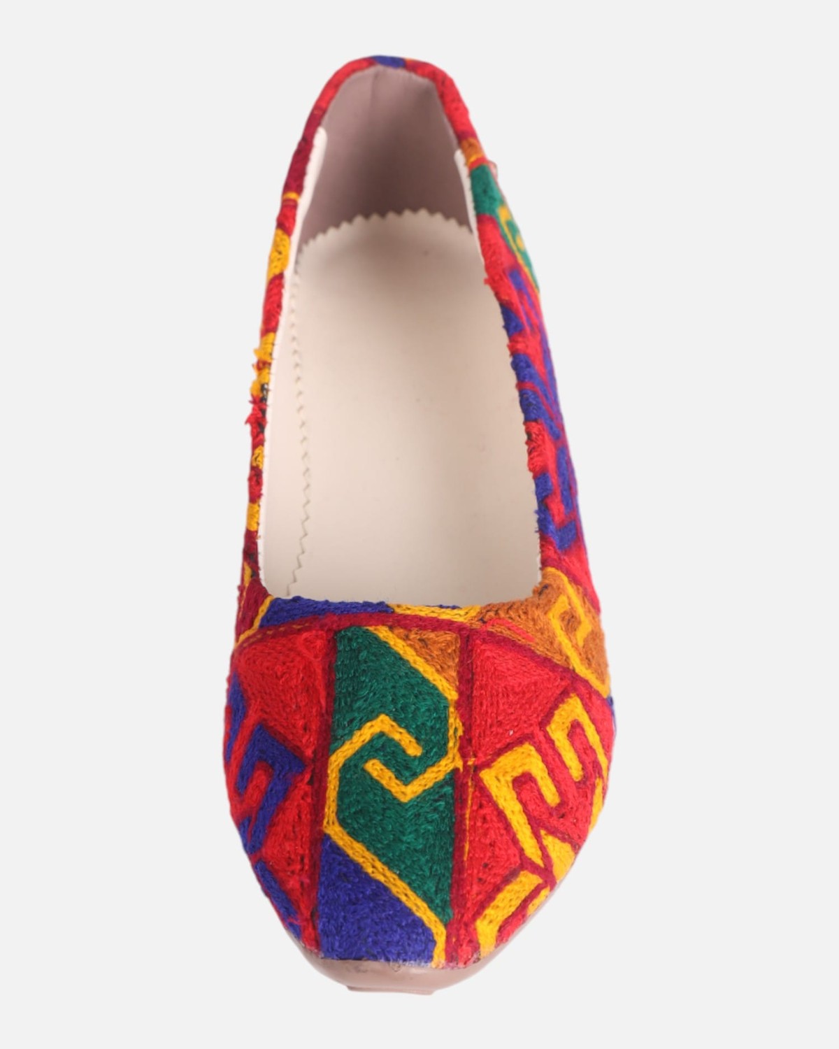 Handbag, Shoes & Pouch Set – Multicolor Artisan Craft 7