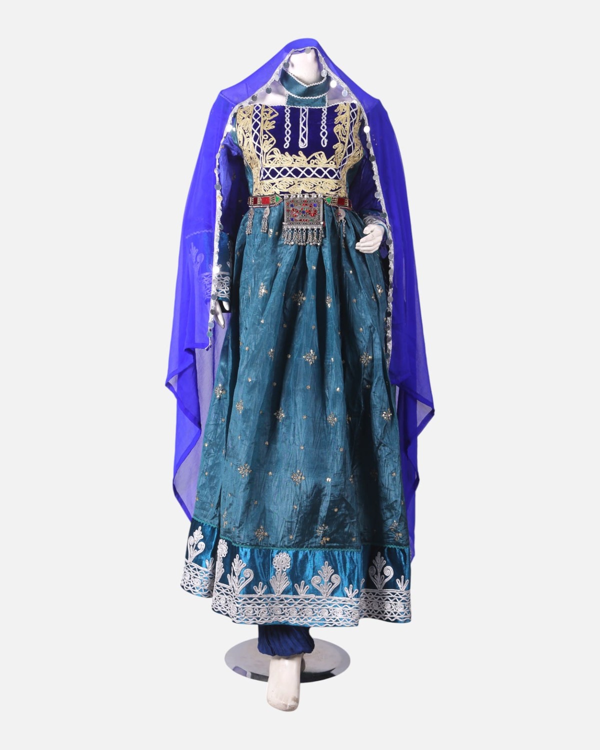 Ocian Blue handmade Afghani Dress & Jewellery 4