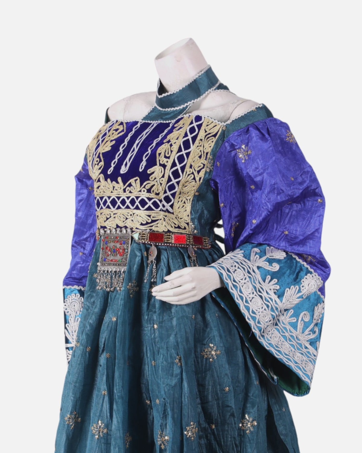 Ocian Blue handmade Afghani Dress & Jewellery 1