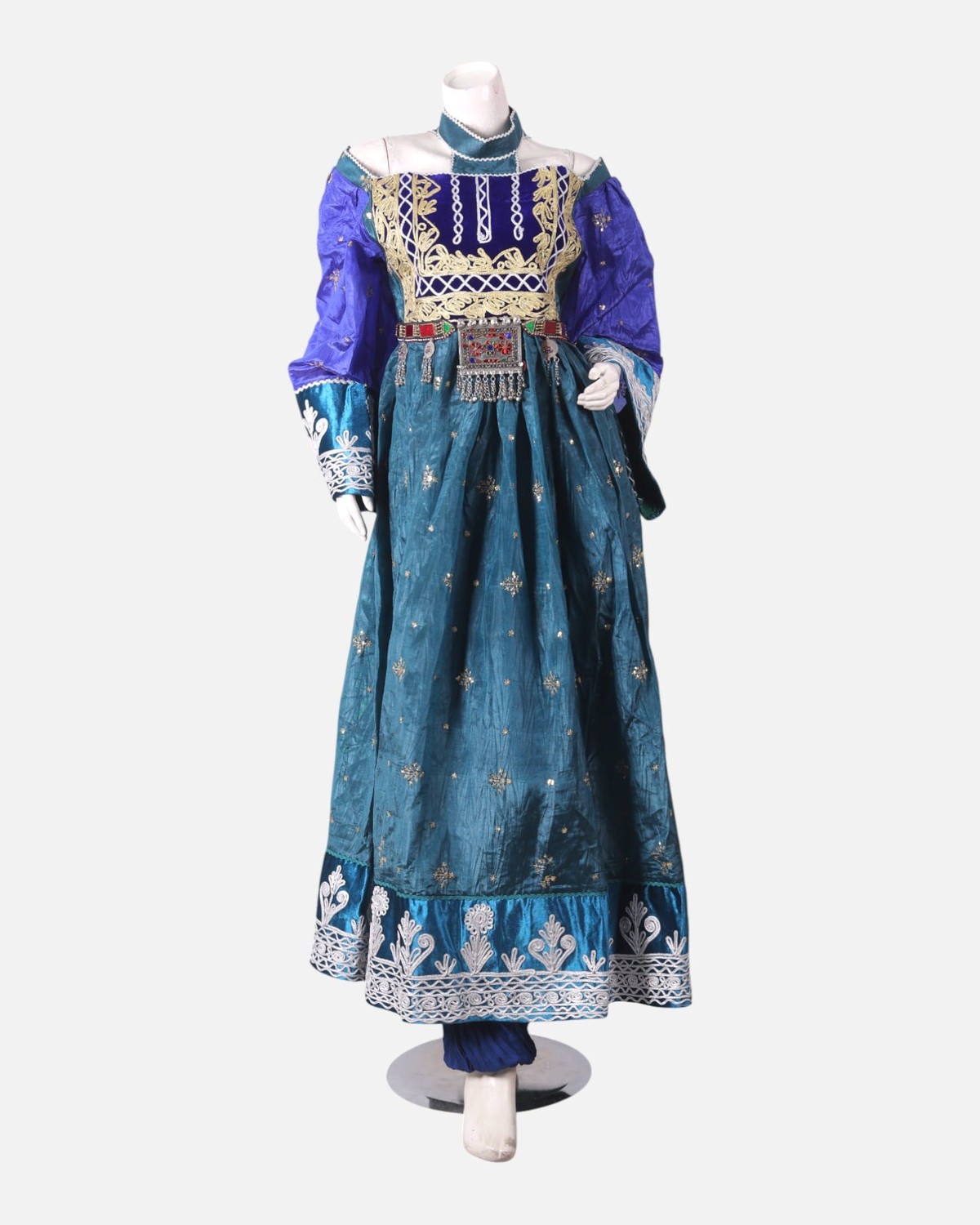 Ocian Blue handmade Afghani Dress & Jewellery 3