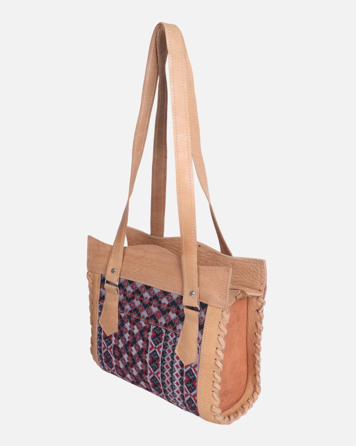 Leather Bag with Balochi Embroidery 4