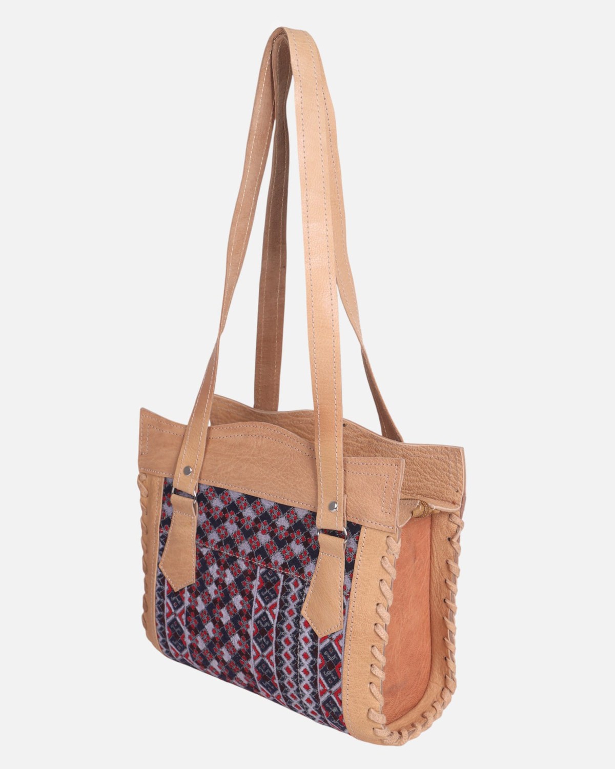 Leather Bag with Balochi Embroidery 8